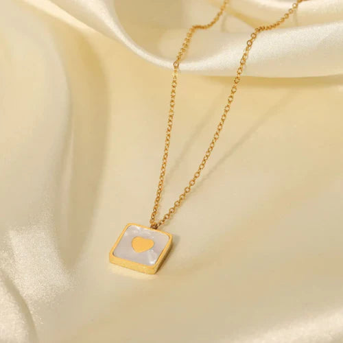 Square Heart Necklace