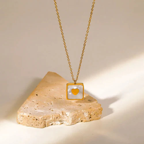 Square Heart Necklace