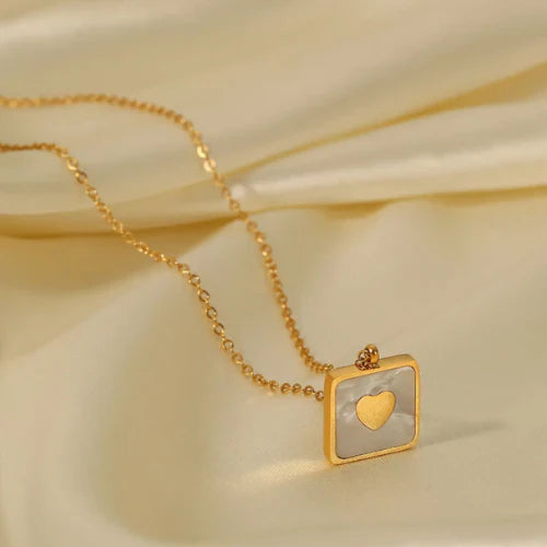 Square Heart Necklace