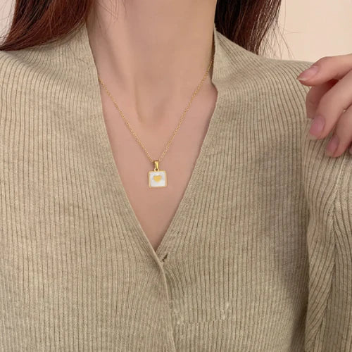 Square Heart Necklace