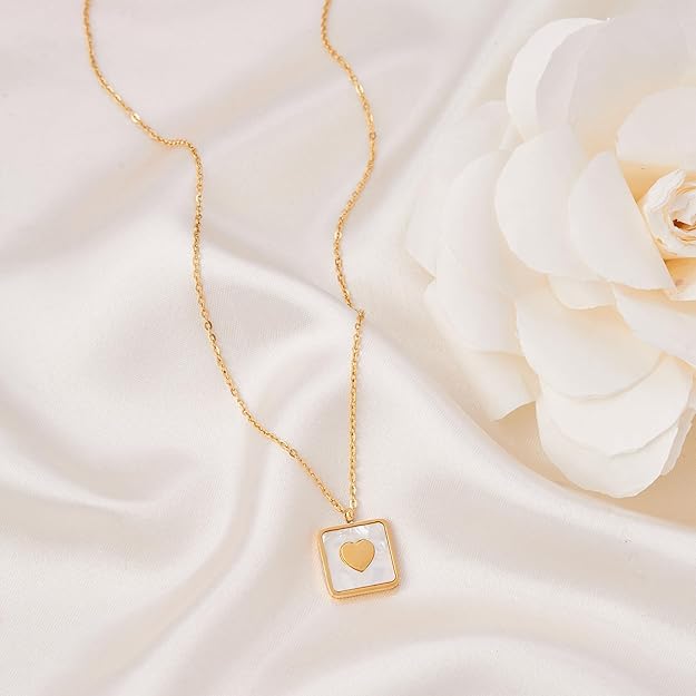 Square Heart Necklace