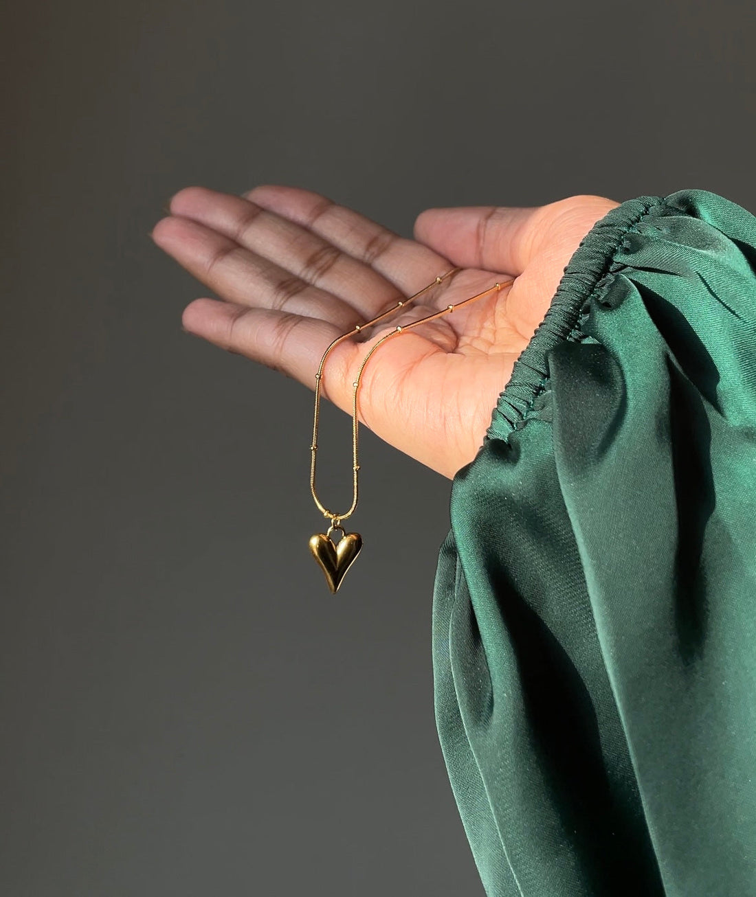 Little Heart Necklace (18K Gold Plated Titanium Steel)