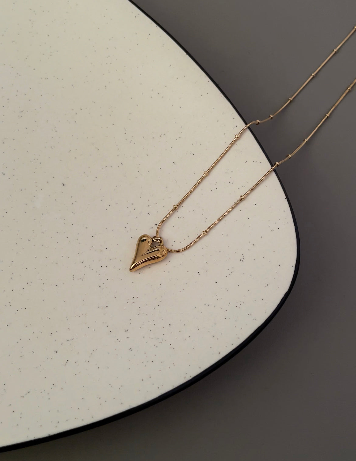 Little Heart Necklace (18K Gold Plated Titanium Steel)