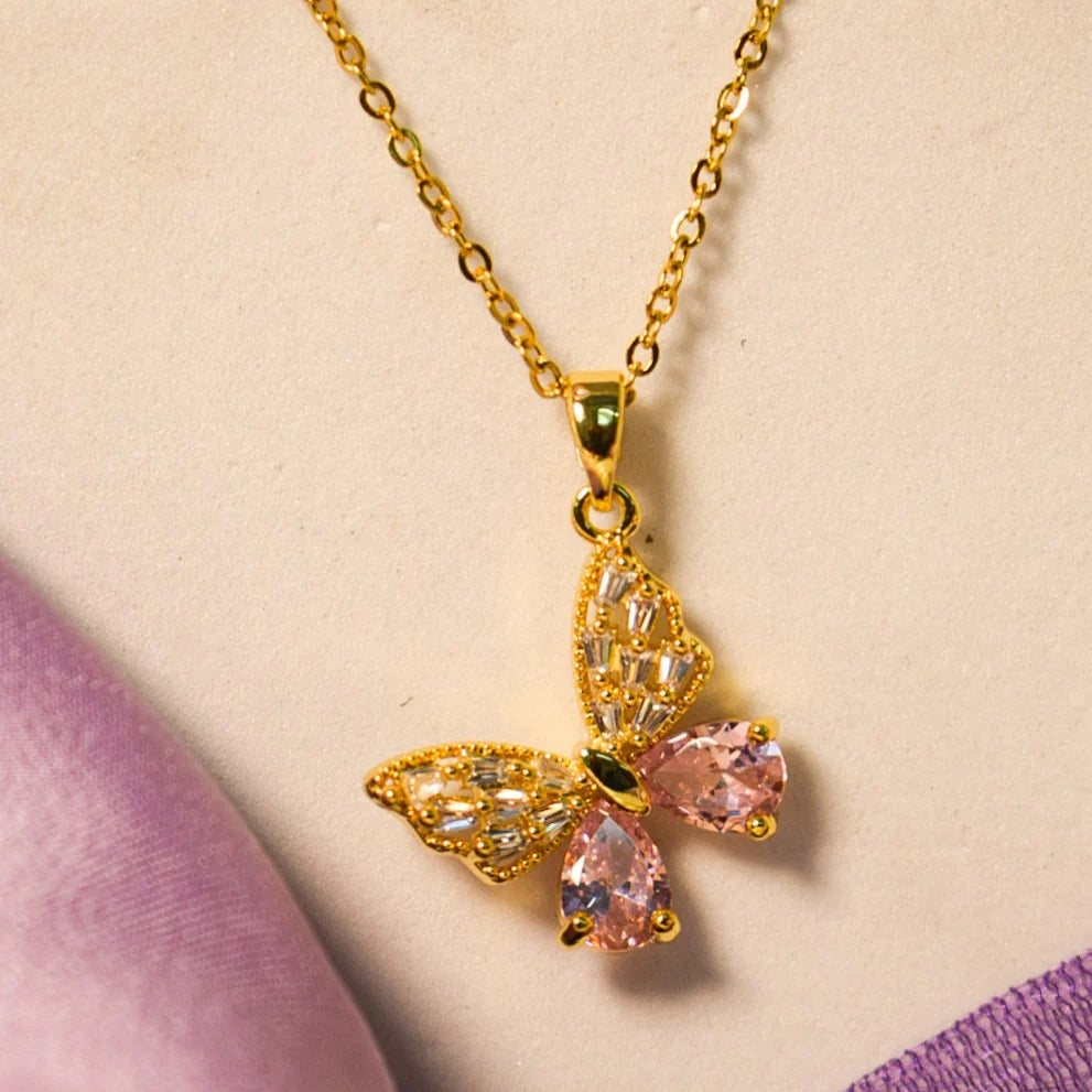 Butterfly Crystal Necklace