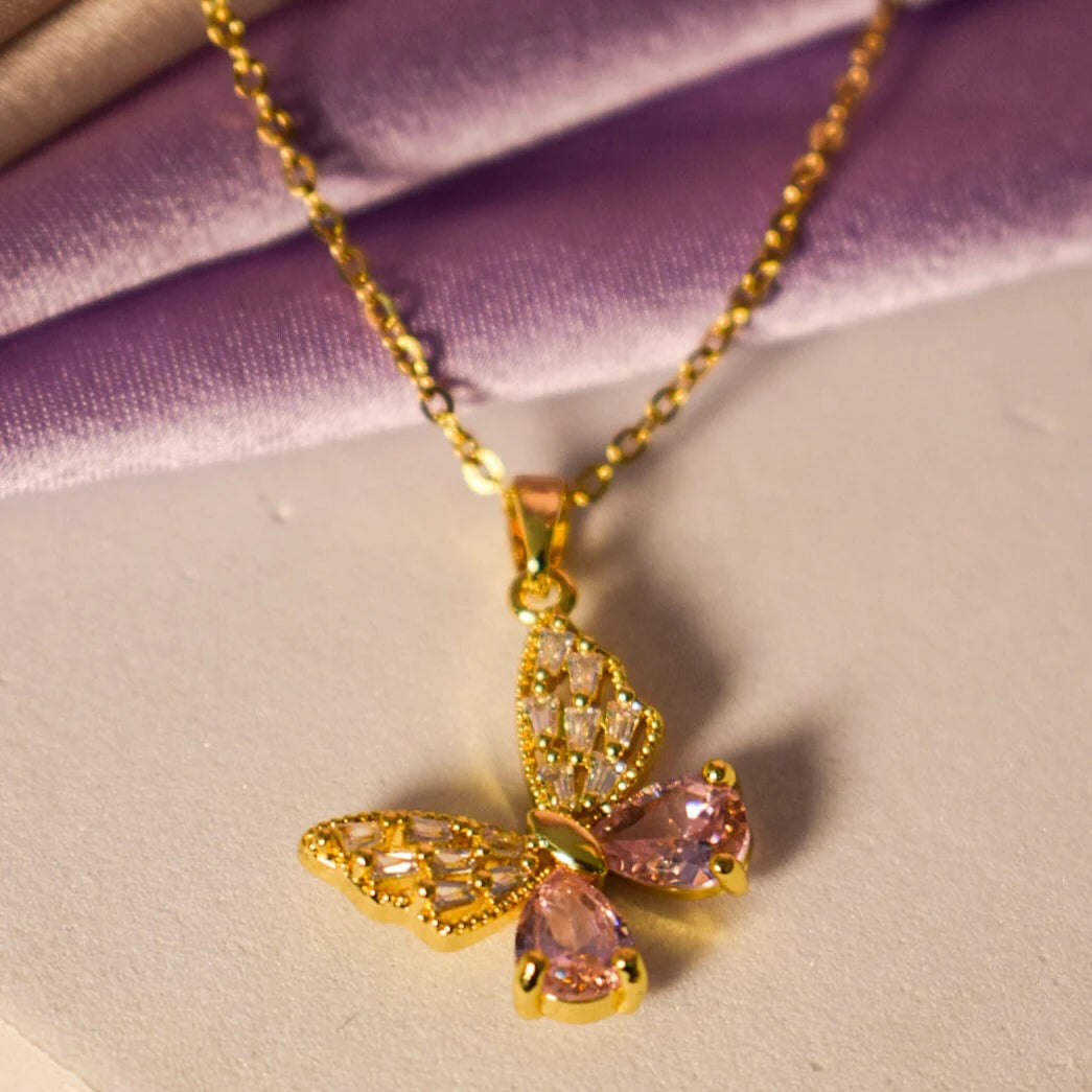 Butterfly Crystal Necklace