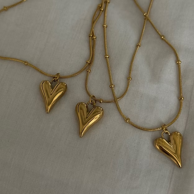Little Heart Necklace (18K Gold Plated Titanium Steel)