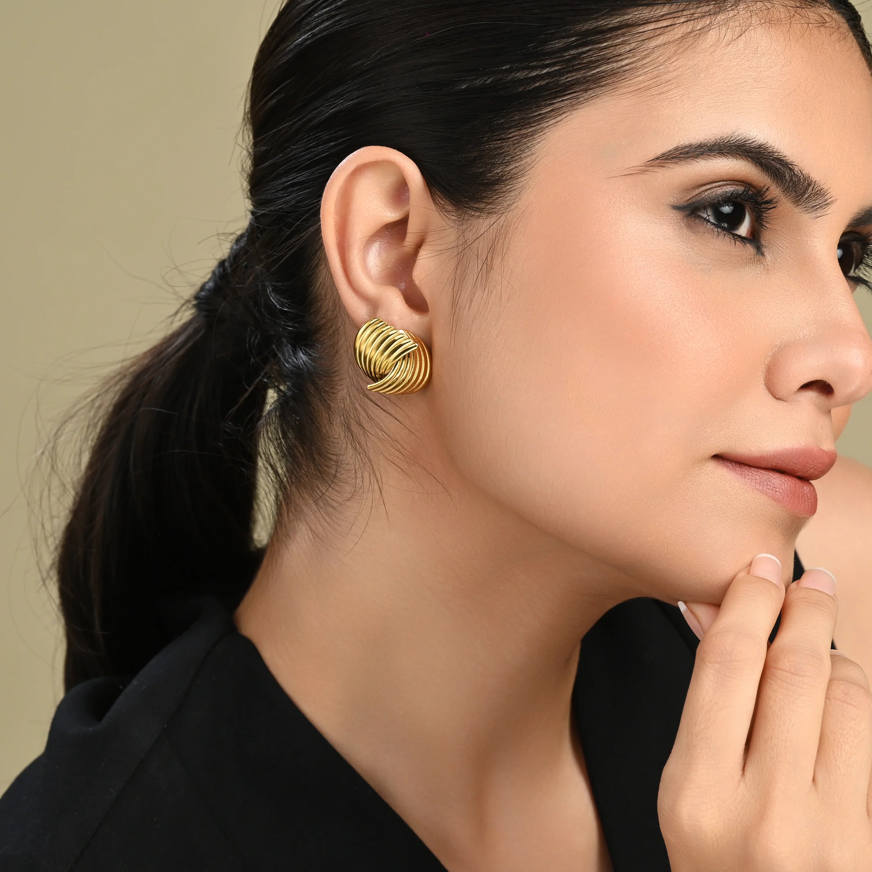 Dazzling Spiral Earrings