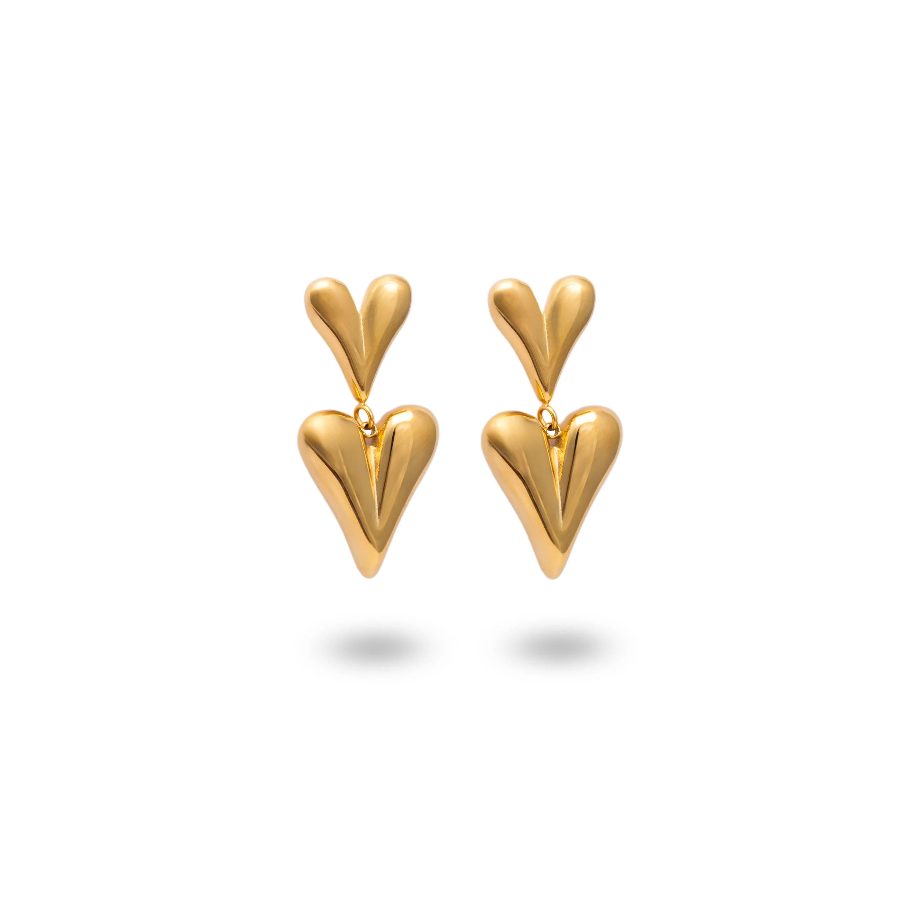 Double Heart Earrings
