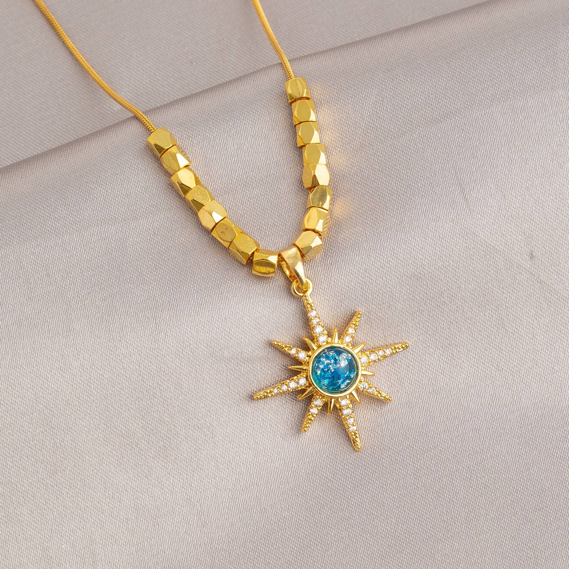 Royal Sunshine Necklace (18K Gold Plated Titanium Steel)