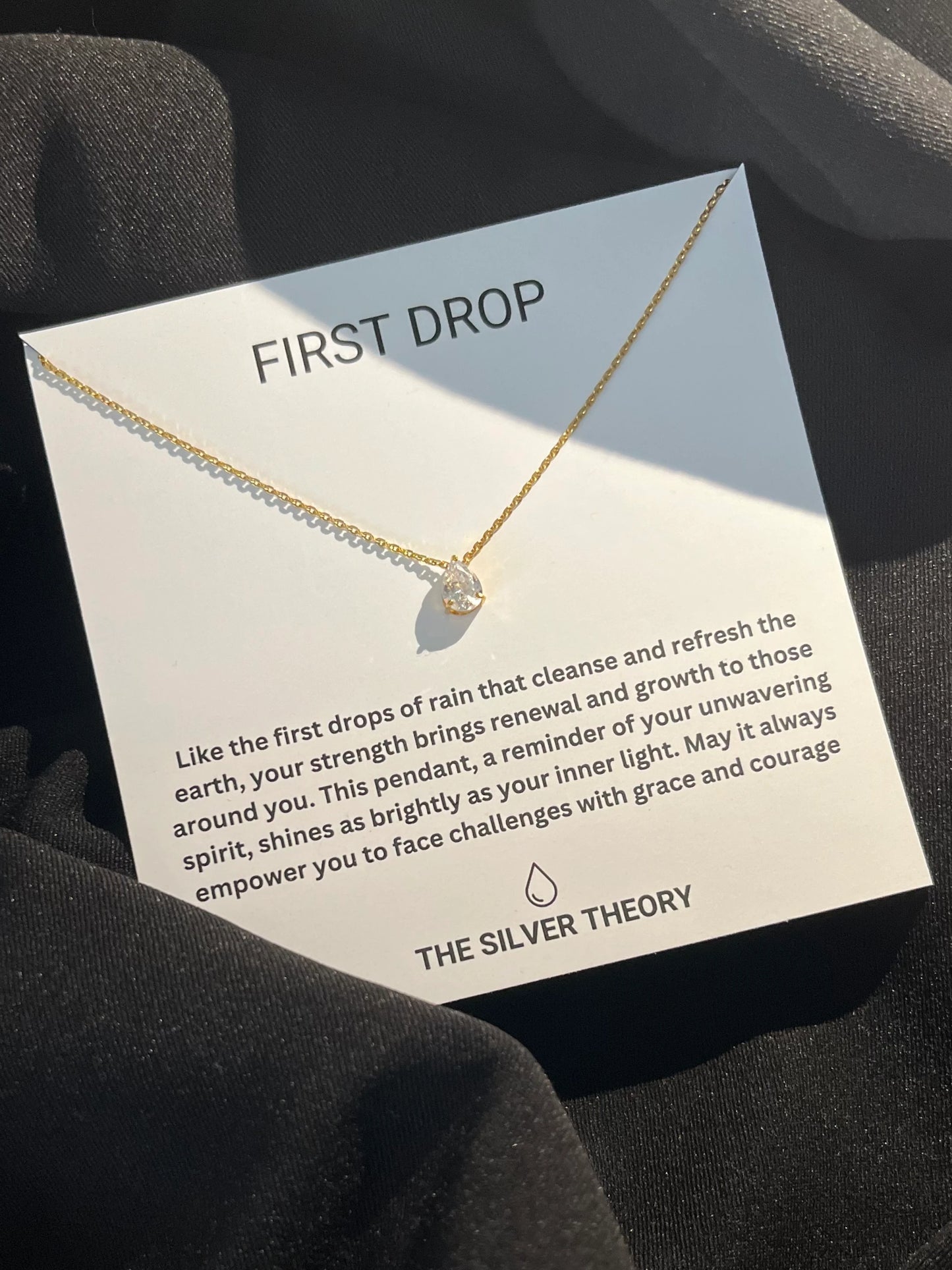 Silver Gold Plated Mini Solitaire Sparkle Necklace